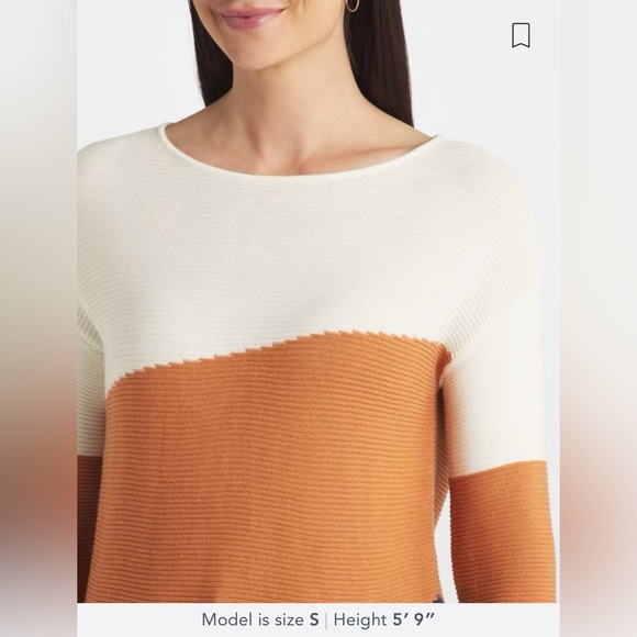 Evolution by Cyrus, Tarley Color Block Pullover Sweater, Size Large - Picture 4 of 9